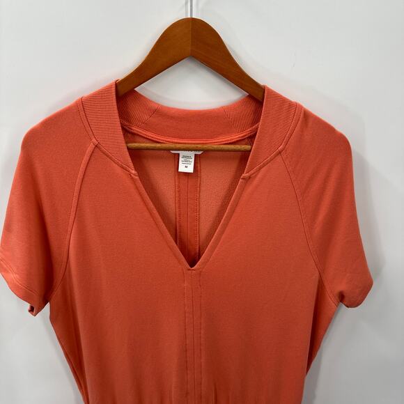 ATHLETA Balance Short Sleeve V Neck Romper 534775 // M - Picture 4 of 12